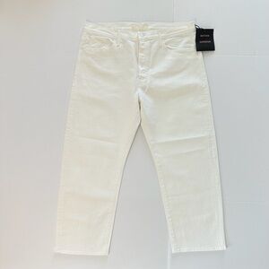 MOTHER SUPERIOR The Ditcher Crop Jeans in Totally Innocent | Size 34 | NWT